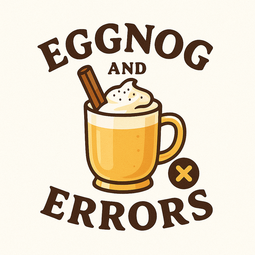 Logo for Eggnog and Errors