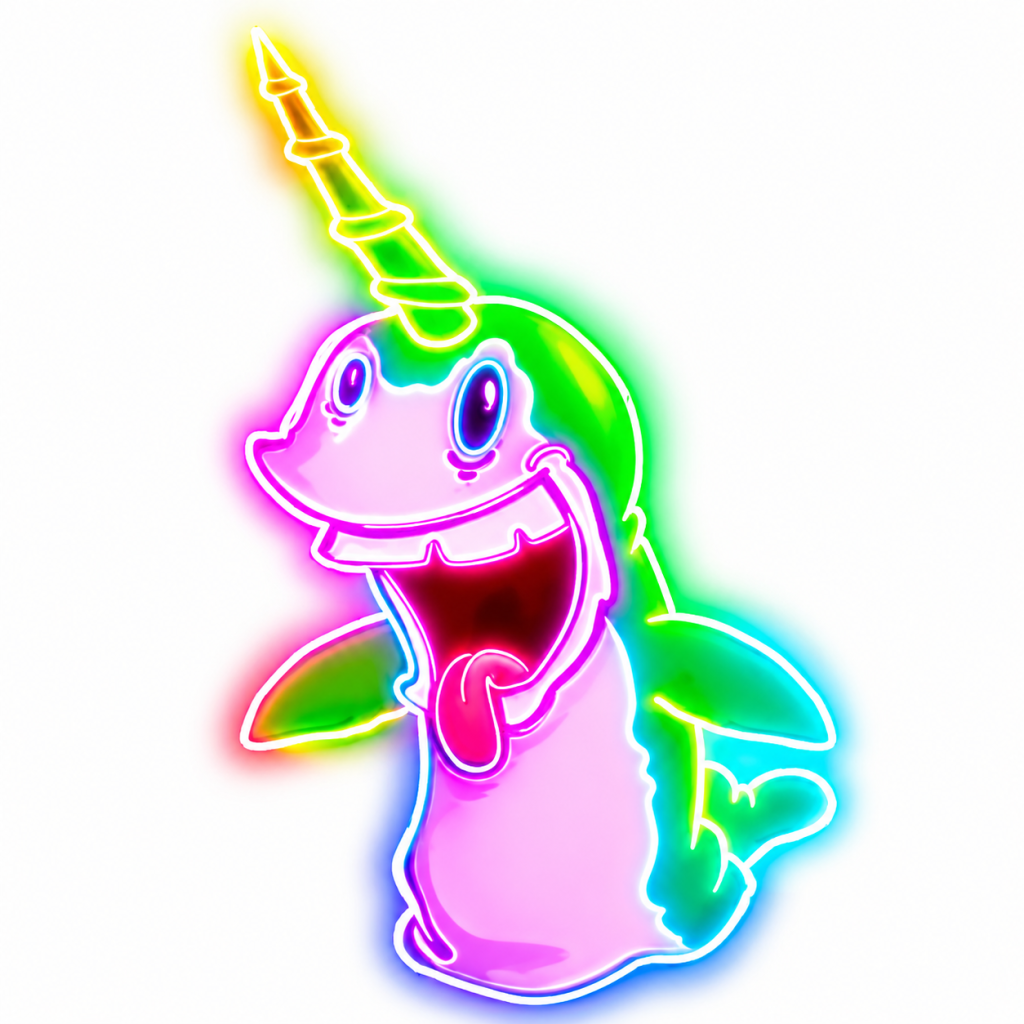 Logo for Neon Narwahls